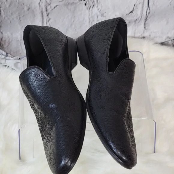 GIORGIO Brutini Black Slip On Loafer Driving Smoking Shoes Mens Business‎ 8.5 - Picture 6 of 14